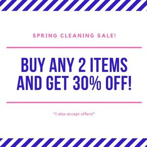 Buy any two items or more and get 30% off!